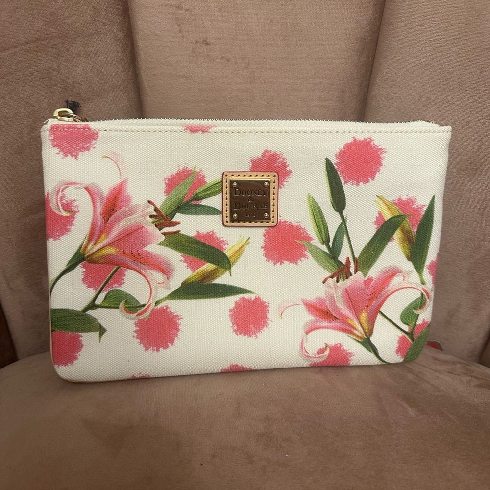 Dooney & Bourke Pink Floral Clutch